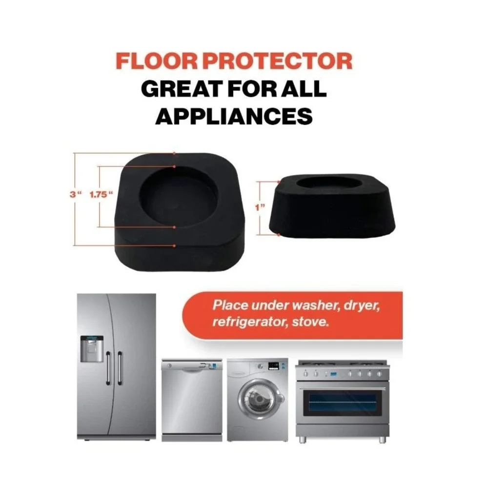 Slip to Grip 8PCS Anti Vibration‎ Pads for Washer Dryer Anti Slip Rubber Feet